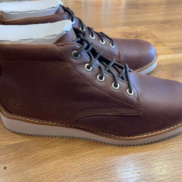 TIMBERLAND MENS REDWOOD EDGE MID LACE CHUKKA BOOT DARK BROWNFULL GRAIN A6CW2-W01 - Picture 4 of 7